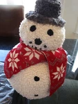 Pottery Barn Archie Snowman Shaped Pillow Christmas 14 X 8 New Tags. Fixed Price $60.00.