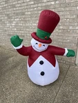 2004 Gemmy Christmas Snowman Airblown Inflatable Ft. Tall Indoor/outdoor. Fixed Price $25.00.