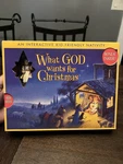 What God Wants For Christmas Interactive Nativity Set Familylife 2006 Complete. Fixed Price $27.99.