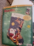 Bucilla Holiday Time Karen And All Good Night Felt Stocking Kit 84340 Santa. Fixed Price $29.99.