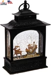 Lighted Reindeer And Animals Sleigh Christmas Water Snow Glitter Globe Lanter. Fixed Price $98.70.
