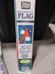 The Wind Decorative Flag 1994 Santa 28"X40" New Christmas. Fixed Price $19.95.