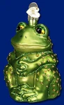 Frog Ornament Glass Sitting Old World Christmas 12221 4. Fixed Price $12.00.