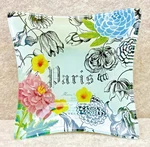208 Park Glass Trinket Candy Dish Parisian Themed Square Colorful 3/4"X4. Fixed Price $6.95.