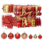 Shareconn 106PCS Christmas Balls Ornaments Set, Colorful Shatterproof Plastic.... Fixed Price $42.52.