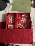 Christmas Hallmark Serving Dishes - Mittens New Box. Fixed Price $9.75.