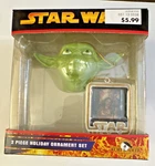 Kurt Adler 2005 Star Wars Piece Holiday Ornament Set Yoda New Mib. Fixed Price $6.40.