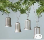 Hearth & Hand Magnolia Silver Metal Bell Garland 2021 Collection New Two Sets 5'. Fixed Price $32.00.