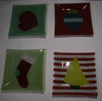 Oneida Christmas Goodies Set Of 4 Glass Canape Plates Original Box 2011 Htf. Fixed Price $23.99.