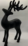 Black Resin Sculpture Deer 10 Point Buck Home Holiday Christmas Lodge Decor. Fixed Price $14.84.