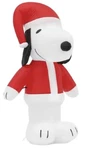 4' Led Peanuts Snoopy Santa Suit Christmas Inflatable By Gemmy. Fixed Price $44.99.