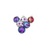 6 & Christopher And Banks Glass Christmas Ornaments Ball Jewel Tones 92013. Fixed Price $32.49.