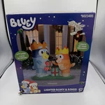 Gemmy Bluey & Bingo Lighted Airblown Christmas Inflatable 6FT Wide - New Box. Fixed Price $109.99.