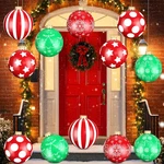 12 Pack 9" Large Inflatable Christmas Balls Outdoor Yard Hanging Ornaments. Fixed Price $48.49.