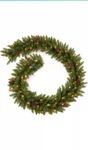 9 Ft Christmas Garland Pre-lit 70 Led Lights Holiday Artificial Decor Green. Fixed Price $25.79.