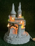 Vintage Trendmasters Christmas Magic Ceramic Light Up Snow Castle Small Flaw. Fixed Price $34.50.