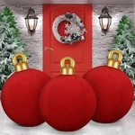 Jetec Pcs 32 Inch Giant Velvet Christmas Inflatable Balls Ornament Flocked .... Fixed Price $47.66.