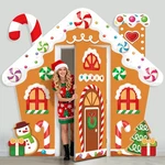 Wovweave 4 Pcs Christmas Gingerbread House Door Decorations Candy Cane Brown. Fixed Price $29.75.