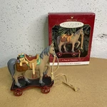 1999 Hallmark Keepsake Ornament-a Pony For Christmas-collector Series-freeship. Fixed Price $13.00.