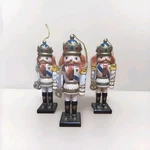 7" Wooden Nutcracker Ornaments Set Of 3 Christmas Tree Decorations. Fixed Price $16.00.