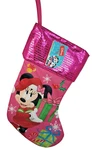 Minnie Mouse Green Present Ruz Pink Shiny Top Christmas Stocking 16 Inch. Fixed Price $8.44.
