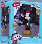 Disney Christmas 4 Ft Mickey Mouse Waving Holiday Airblown Inflatable Nib. Fixed Price $69.99.