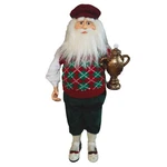 Celebrate It! Treasured Santa Golf 16 Figure With Trophy, Corduroy Pants. Fixed Price $20.41.