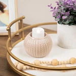 Northlight Beige Knit Ceramic Candle Holder. Fixed Price $14.49.