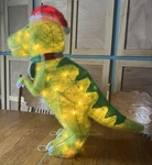 Target Wondershop Lit Tinsel Dinosaur 28" Tall Christmas Decor 2018 Retired. Fixed Price $130.00.