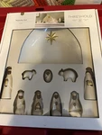 Threshold By Target Ceramic Christmas Nativity 10 Pc Set - White/gold Decor New!. Fixed Price $60.00.