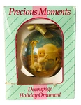 Precious Moments Nativity Decoupage Holiday Ornament In Box Christmas 111023S. Fixed Price $10.46.