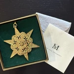 Metropolitan Museum Of Art Mma 2008 Gold Plated Star Christmas Ornament New. Fixed Price $45.00.
