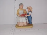 Homco Grandma Apple Harvest Figurine #5321 Home Interiors Collectible. Fixed Price $19.99.