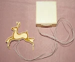 Vintage Department Dept 56 Brite Lites Light Up Flying Reindeer Accessory. Fixed Price $9.50.