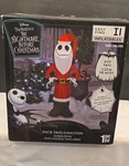 Jack Skellington Santa Airblown Inflatable 4FT Tall Nightmare Before Christmas. Fixed Price $28.55.