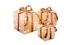 National Tree Company Statuaries White - Lighted Gift Box Accent Set C210531. Fixed Price $83.95.