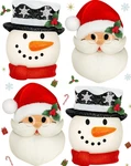 4 Pcs Christmas Porch Light Covers - Santa & Snowman Outdoor Decor. Fixed Price $86.99.
