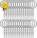 50PCS Bulk Keychains Set Split Rings With 1 Inch. Fixed Price $6.89.