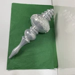 Shatterproof Vickerman Silver Finial Christmas Ornament 14" Indoor Outdoor Ln. Fixed Price $23.89.