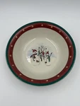 Royal Seasons Snowmen Round Serving Bowl Stoneware Christmas 10 Inch. Fixed Price $12.99.