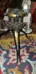 Antique 19THC North Bros Mfg Co Adjustable Cast Iron Christmas Tree Stand. Fixed Price $124.99.
