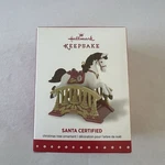 2015 Hallmark Heritage Rocking Horse Ornament Santa Certified #3 Heirloom Nib. Fixed Price $8.09.
