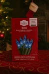 Holiday Time 300 Blue Mini Christmas Lights Green Wire Indoor Outdoor Decor. Fixed Price $21.99.