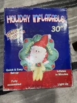 Santa Inflatable By Chrisha Creations Vintage 30 Christmas Blow-up. Fixed Price $40.00.