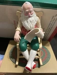 Hallmark Wind-up Musical Santa Claus Stocking Hanger With Box. Fixed Price $29.95.