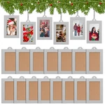 Barydat 30 Pcs Metal Christmas Photo Frame Ornaments Bulk 2 Vertical, Silver. Fixed Price $46.03.