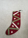 Arcadia Home Heritage Collection 100% Hand Felted Wool Christmas Stocking Nwt. Fixed Price $19.99.