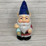 2022 Holiday Time 11" Christmas Gnome Blue Hat Blow Mold Tabletop Light Up New. Fixed Price $9.99.