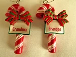 Ganz - Grandma & Grandpa Candy Cane Ornaments New. Fixed Price $9.75.