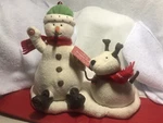 Hallmark 2004 Jingle Pals Singing Snowman And Dog Animated Christmas Plush Works. Fixed Price $89.95.